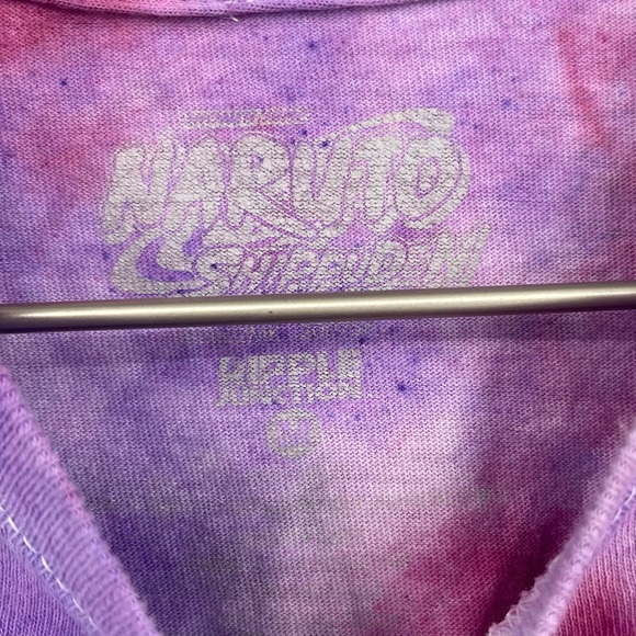 Naruto Shippuden Custom One Of A Kind Tie Dye Short Sleeve Shirt Size Medium - Picture 2 of 6